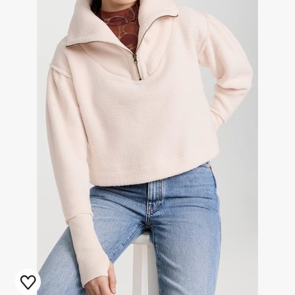 FP Free People Soft Dreaming Pull Over Cotton Cozy L Large Ivory White - Picture 9 of 16